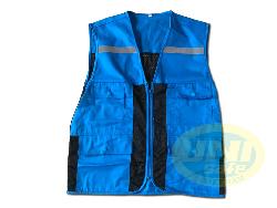 Áo phản quang pha lưới dọc A042